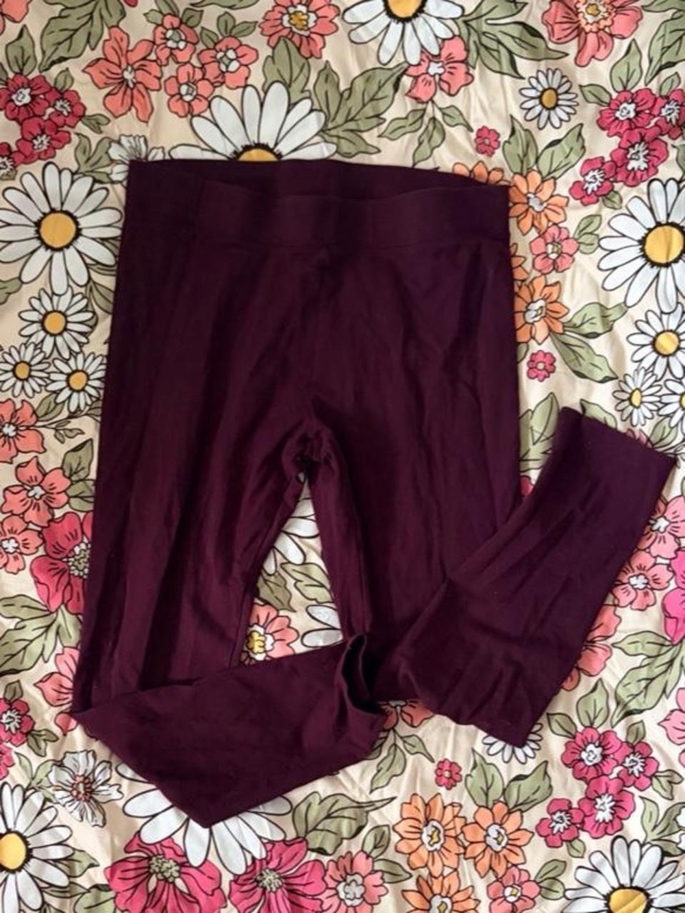 aerie Burgundy Full-Length Women's Leggings